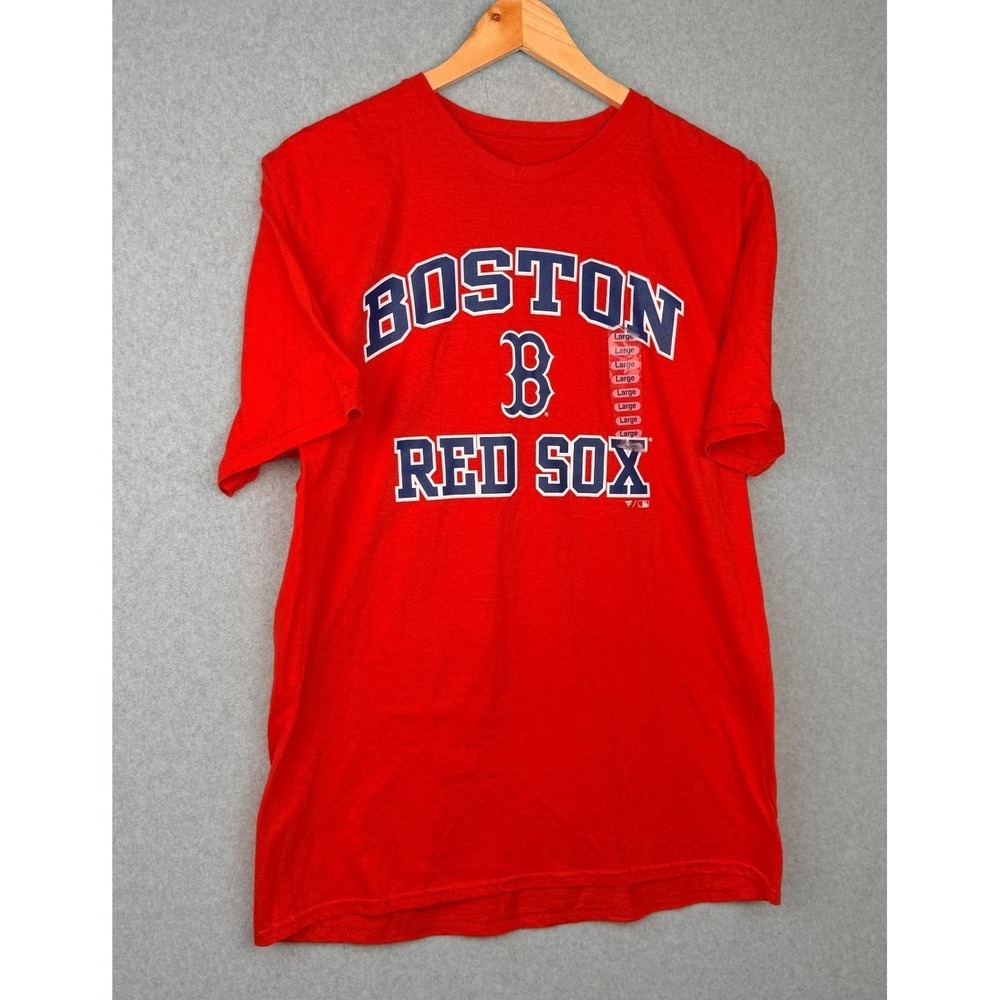 Boston Red Sox Fanatics Red T Shirt MLB Graphic Tee Size Large